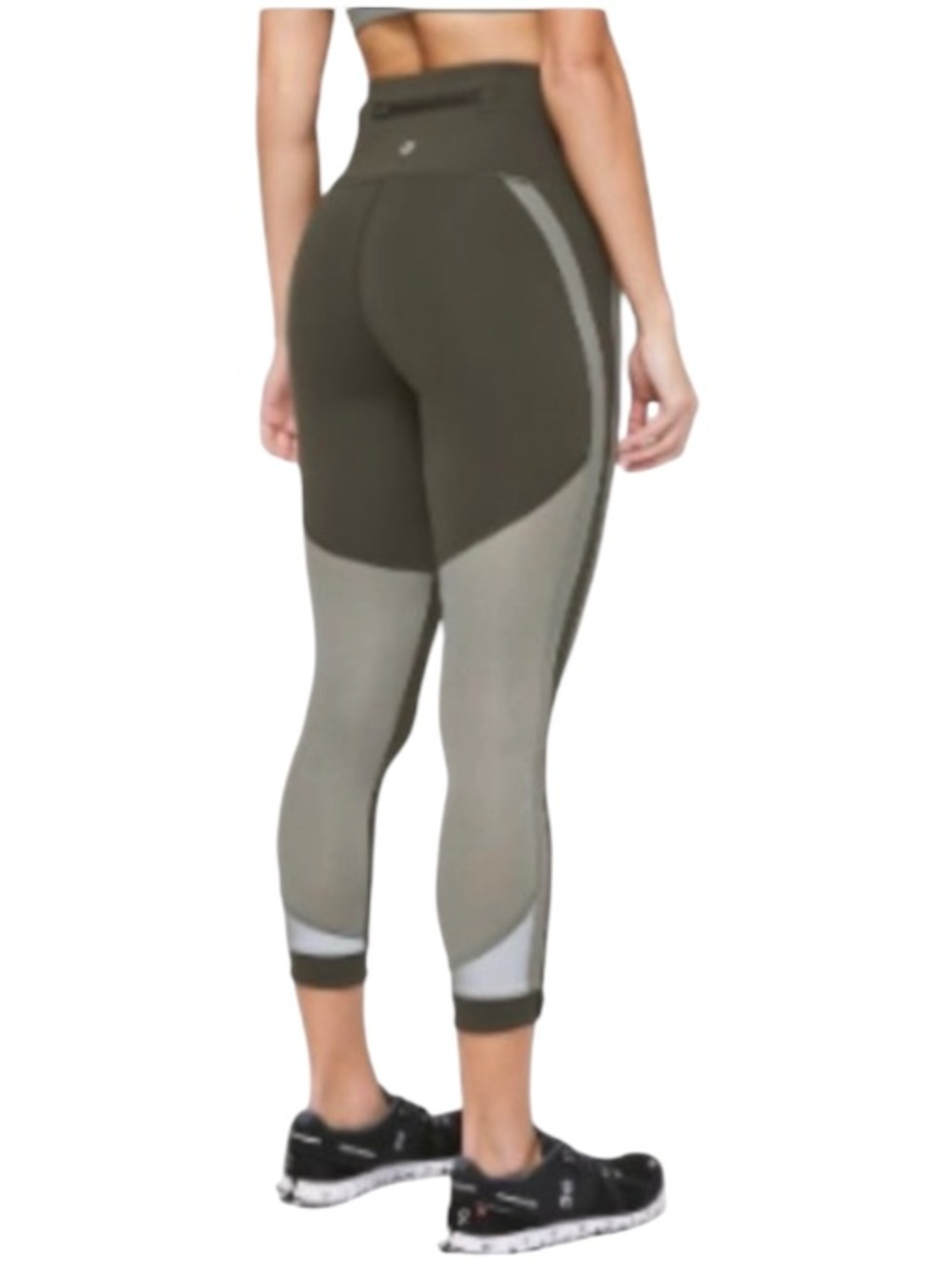 💥Lululemon Zip The Line Crop Legging Green Size 6